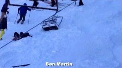 Ski lift accident (courtesy of Ben Martin)