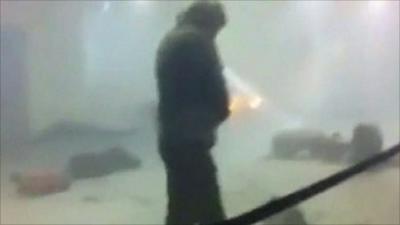 Inside Domodedovo airport after explosion