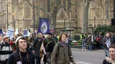 Students protesting