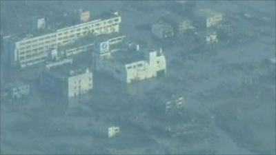 Area surrounding Minamisanriku hospital