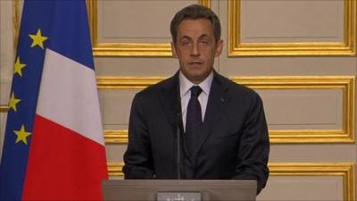 French President Nicolas Sarkozy