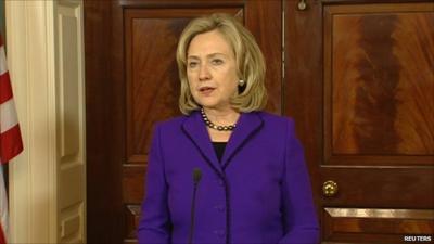 US Secretary of State Hillary Clinton
