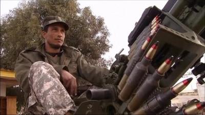 Rebel with weapon