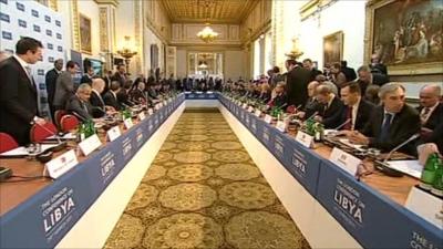 Delegates in a conference room