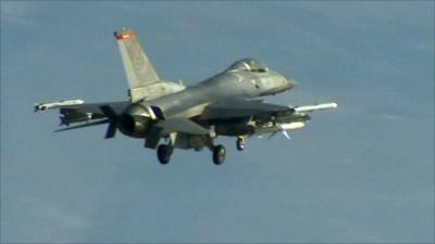 US jet returning from Libya