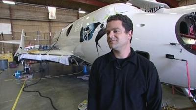 Test pilot Peter Siebold