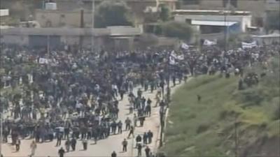 A rally in Syria