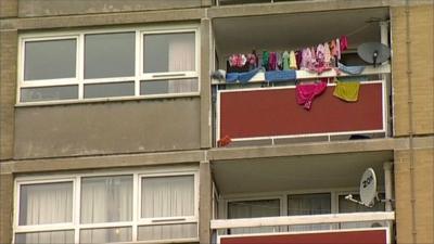 Run down flats