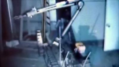 Robot inside Fukishima nuclear plant