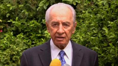Israeli president Shimon Peres