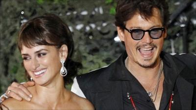 Penelope Cruz and Johnny Depp