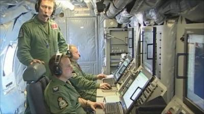 On board Sentinel spy plane