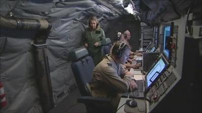 On board RAF spy-plane