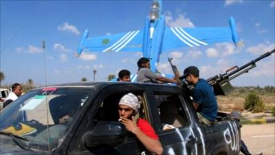 Opposition forces at Misrata airport