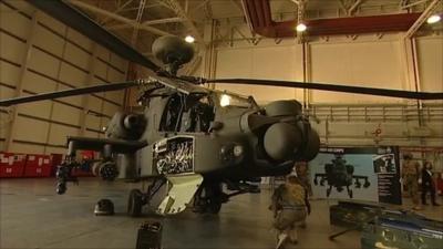 Apache helicopter