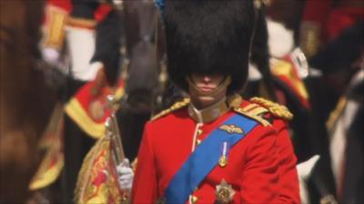 Prince William rides on horseback