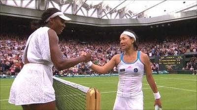 Venus Williams and Kimiko Date-Krumm