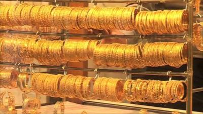Gold bangles