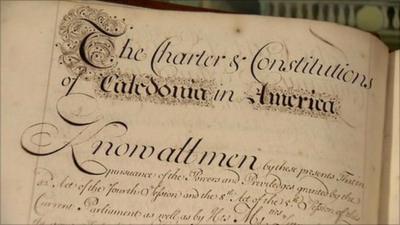 Document relating to the failed Darien scheme