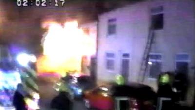 Explosion at Castleford terraced house