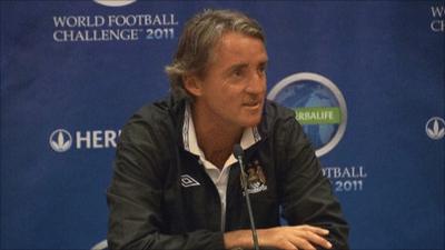 Manchester City manager Roberto Mancini