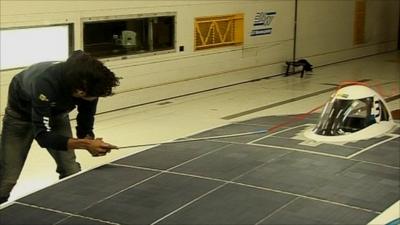 Wind tunnel test