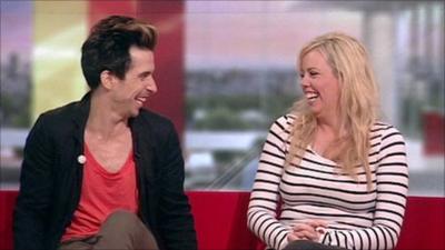 Russell Kane and Roisin Conaty