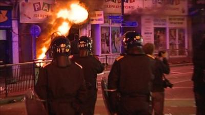 Fire in Clapham, London