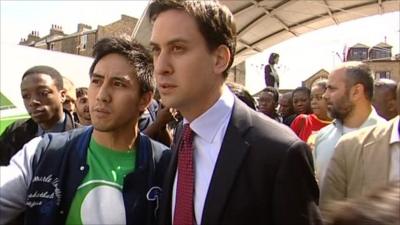 Ed Miliband visiting Peckham