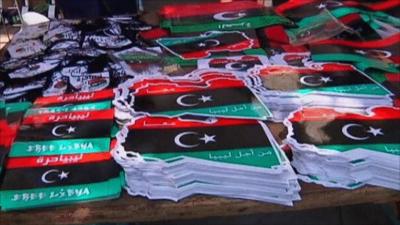 The new Libyan flag