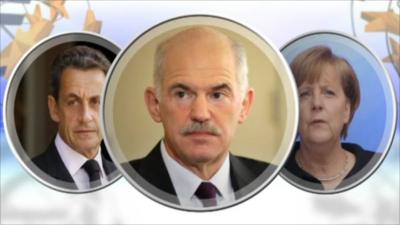 Leaders of France, Greece and Germany