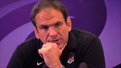 England team manager Martin Johnson