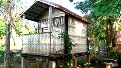 House made from plastic bottles