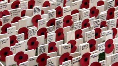 Field of Remembrance at Westminster Abbey