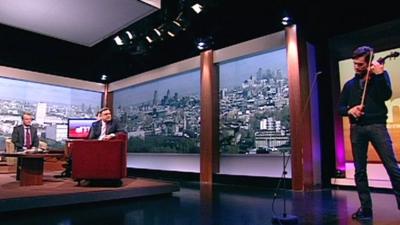 Charlie Siem performs on The Andrew Marr Show