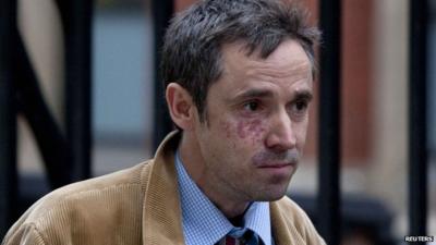 Ex-News of the World journalist Paul McMullan leaves the Leveson Inquiry