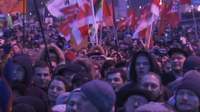 Protesters in Moscow