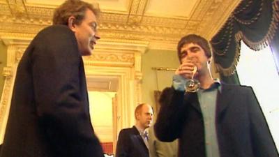 Tony Blair and Noel Gallagher