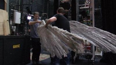 Moving the Nutcracker goose