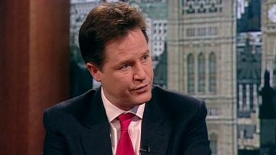 Deputy Prime Minister Nick Clegg