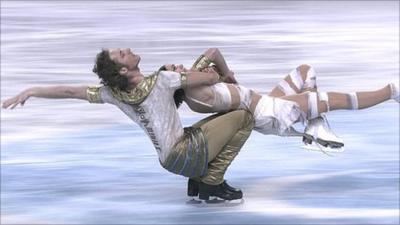 French ice dancers Nathalie Pechalat and Fabian Bourzat