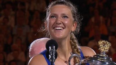 Australian Open champion Victoria Azarenka