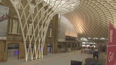 Inside King's Cross station