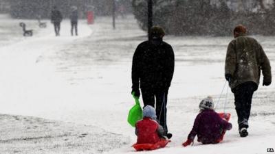 Snowy scene in Yorkshire