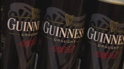 Cans of Guinness