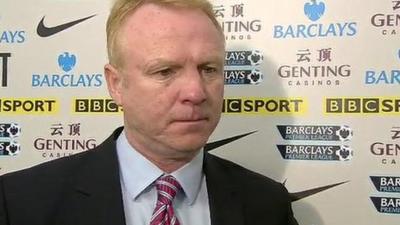 Aston Villa manager Alex McLeish