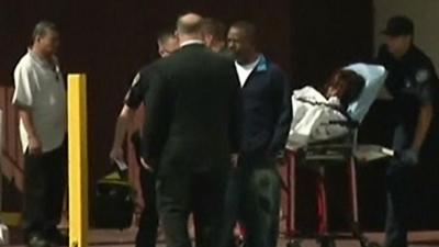 Bobbi Kristina Brown being taken to hospital in LA