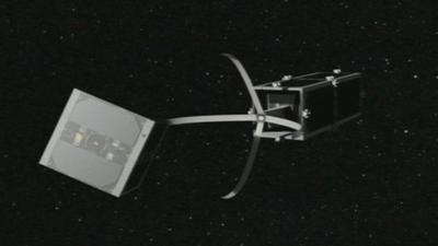 Graphic of space cleaner