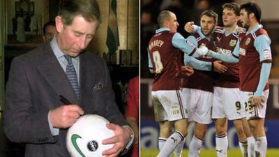 Prince Charles with Burnley