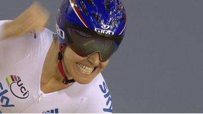 Great Britain's Joanna Rowsell, Dani King and Laura Trott win team pursuit